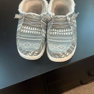 Trendy Kids' Gray Patterned Shoes